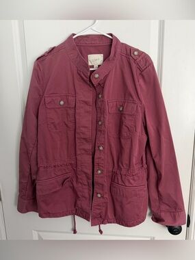 LOFT Women's Utility Jacket in Mauve Pink